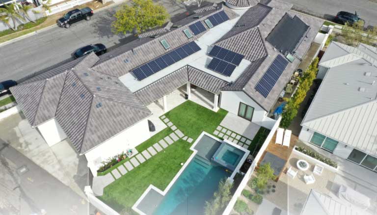 Beauty of Solar on roof Top