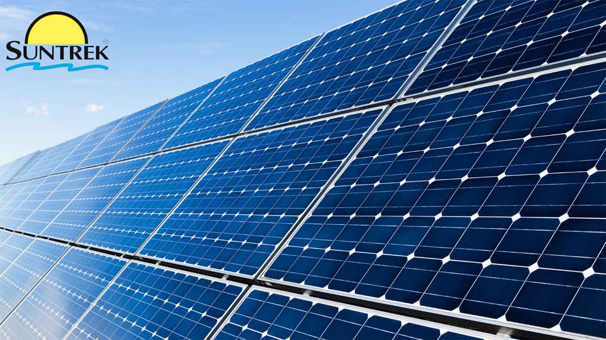 Lined-up solar panels before installation