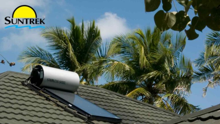 Home rooftop fitted with solar panel system