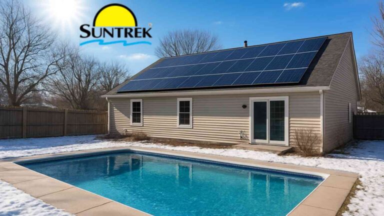 A residential house with solar panels installed on the roof