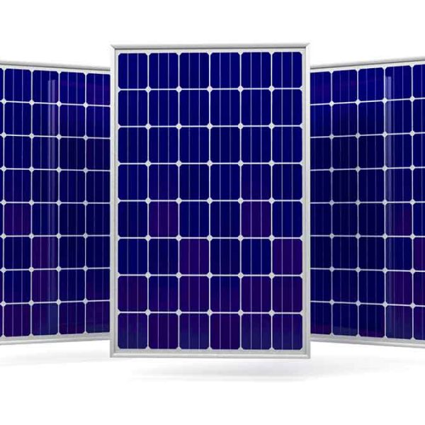 Detailed image of two solar panels