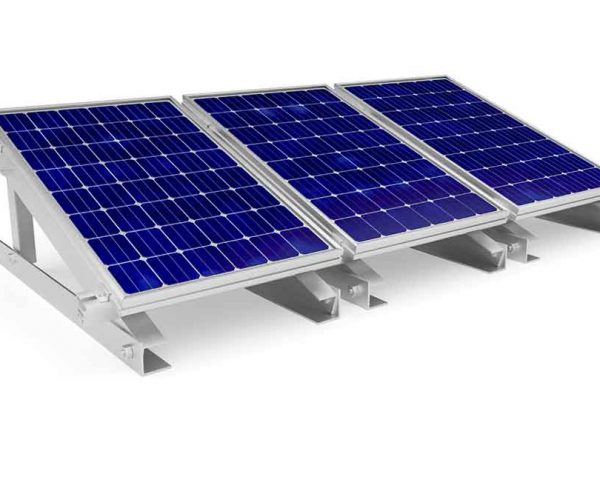 Piles of new solar panels